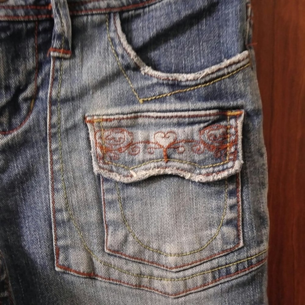 Vintage Embroidered Squeeze Jeans Size 3/4